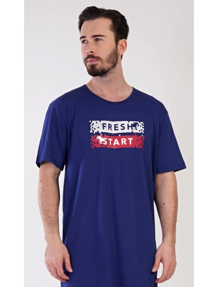 Pánská noční košile s krátkým rukávem Fresh model 21292095 - Vienetta MAN