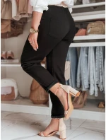 Dámské ležérní kalhoty s motýlem a květinami LEGISSA black FashionStreet UY2405