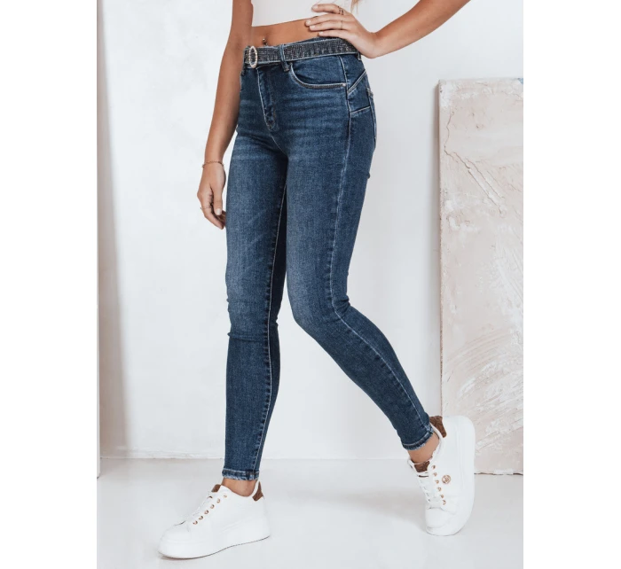 Dámské úzké push up džíny modré FashionStreet UY2828
