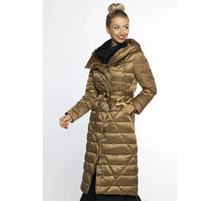 prošívaný kabát s kapucí model 21247349 - Ann Gissy