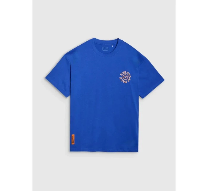 Pánské tričko oversize s potiskem 4F 4FWSS25TTSHM1979-36S Pánské tričko oversize s potiskem 4F 4FWSS25TTSHM1979-36S