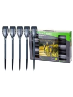 DANCING FLAMES SOLAR LAMP 12 LED SMD 7,5x7,5x46,5 cm KPL 5SZT