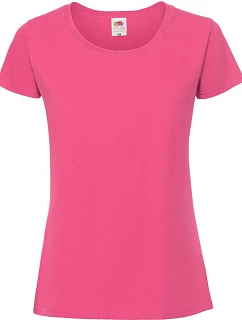 Fruit of the Loom Lady-Fit Iconic 195 T Dámské tričko z těžké bavlny 16.1424 fuchsia