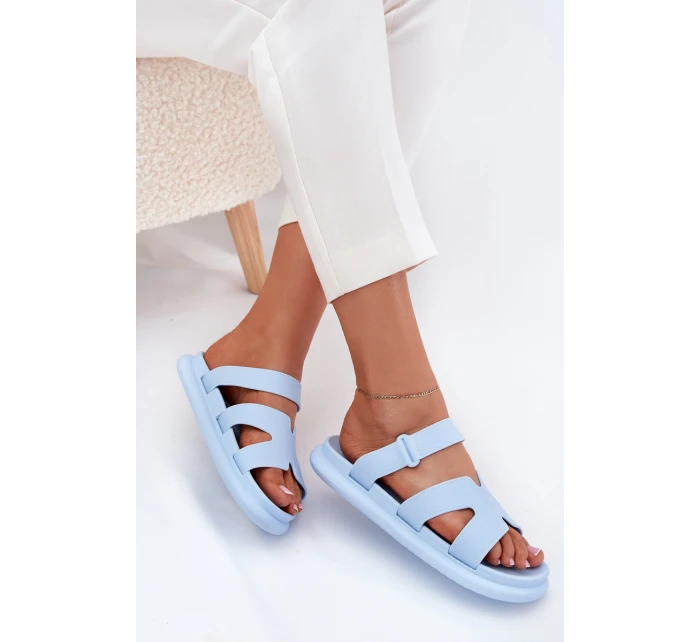 Dámské Gumové Pantofle S Páskem Modré Tavirae Dámské Gumové Pantofle S Páskem Modré Tavirae