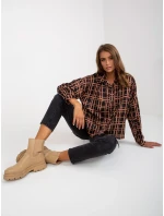 Košile EM KS model 17632669 černá a béžová - FPrice Košile EM KS model 17632669 černá a béžová - FPrice