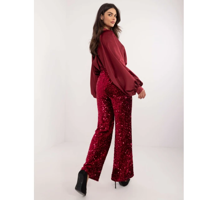 MI kalhoty SP 4323C.28 kaštanové barvy