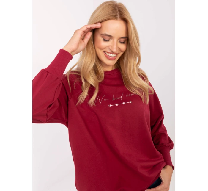 Bluzka RV BZ model 21309876 bordowy - FPrice