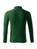 Pique Polo LS polokošile pánská lahvově zelená