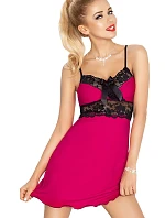 Dámská noční košilka Ines Tmavě růžová - Dkaren