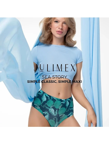 Kalhotky Sea Story Simple Maxi zelené - Julimex Kalhotky Sea Story Simple Maxi zelené - Julimex