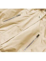 PARKA Z I KAPTUREM BEŻOWA model 21242109 - Libland
