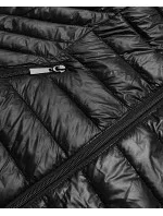 Černá dámská prošívaná bunda pro přechodné období model 17987609 - J.STYLE Černá dámská prošívaná bunda pro přechodné období model 17987609 - J.STYLE