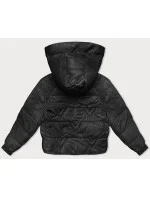 Černá dámská bunda pro přechodné období s podšívkou model 21245847 - XINYILUN