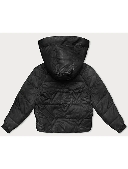 Černá dámská bunda pro přechodné období s podšívkou model 21245847 - XINYILUN