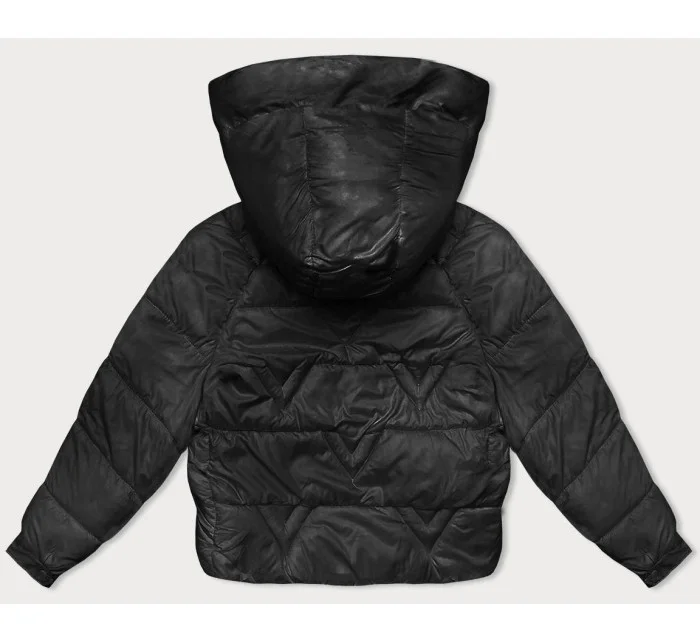 Černá dámská bunda pro přechodné období s podšívkou model 21245847 - XINYILUN