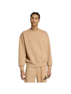 Pánská mikina adidas Essentials Loose Fit 3 Bar Logo béžová JX5668 pánská