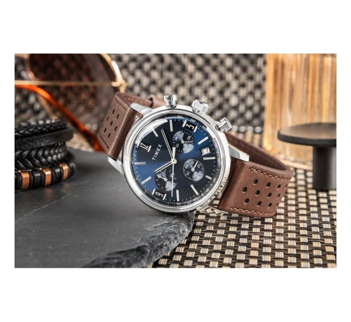 Pánské hodinky TIMEX Marlin® Chronograph Tachymeter TW2W10200 + BOX