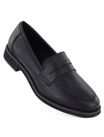 Kožené polobotky Jezzi černé SFY25128