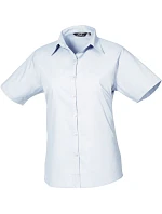 Premier PR 302 Popelínová halenka s krátkým rukávem 39.0302 light blue Premier PR 302 Popelínová halenka s krátkým rukávem 39.0302 light blue