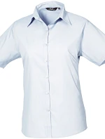 Premier PR 302 Popelínová halenka s krátkým rukávem 39.0302 light blue
