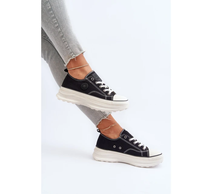 Dámské tenisky na masivní podrážce Big Star model 21653751 Černé - Big Star Shoes Dámské tenisky na masivní podrážce Big Star model 21653751 Černé - Big Star Shoes