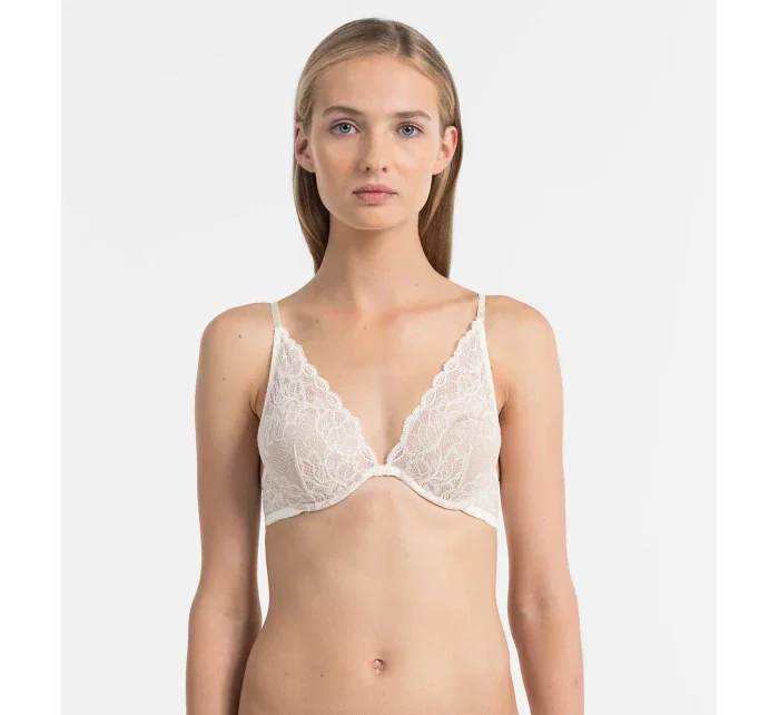 Podprsenka s kosticí QF1436E slonovinová - Calvin Klein