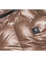 Světle hnědá prošívaná bunda pro přechodné období model 17144761 - S'WEST