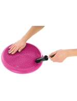 SENSOMOTOR CUSHION DISK S PUMPIČKOU 33CM RŮŽOVÝ ENERO FIT