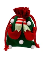 Vánoční dárková taška 20x15CM ELFA'S LEGS Vánoční dárková taška 20x15CM ELFA'S LEGS