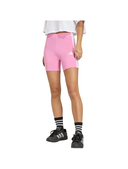 Dámské šortky adidas Essentials 3-Stripes High Waisted Biker shorts pink KT1625 dámské Dámské šortky adidas Essentials 3-Stripes High Waisted Biker shorts pink KT1625 dámské