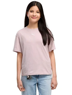 Dětské tričko Puma Ess Centered Cat Logo Boxy Tee, růžové, 685131 49