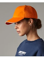 Beechfield B 20 6 panelová sandwich kšiltovka "Athleisure" 53.0020 graphite grey/black