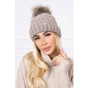 Čepice K169 tmavě béžová