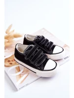 Dětské tenisky na suchý zip Černá Bernie Dětské tenisky na suchý zip Černá Bernie