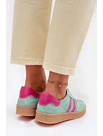 Dámské kožené semišové tenisky model 22101263 - S.Barski