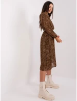 Šaty DHJ SK 10536N 3.31X hnědá