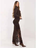 Sukně MI SD G9137.16P tmavě hnědá