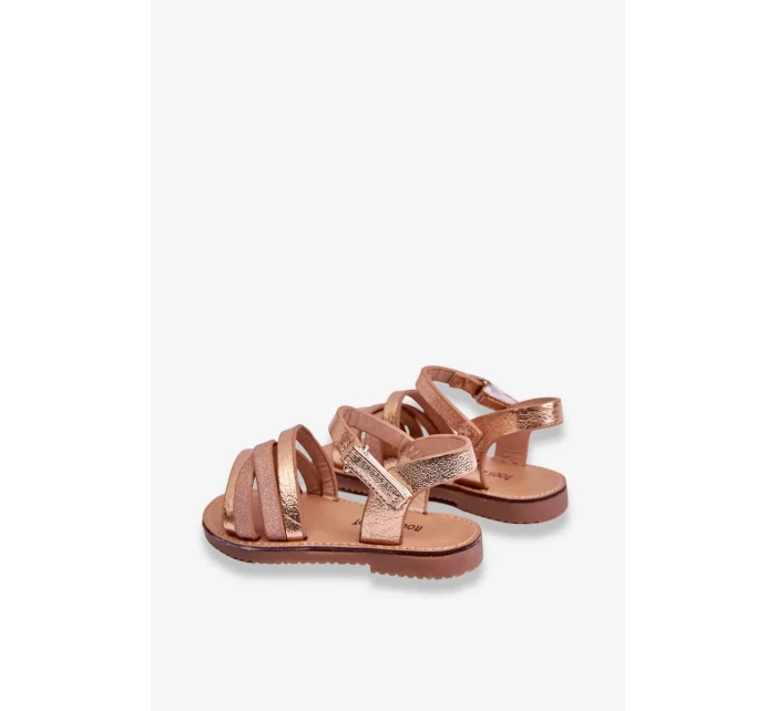 Dětské sandály s popruhy Růžové zlato Isla Dětské sandály s popruhy Růžové zlato Isla