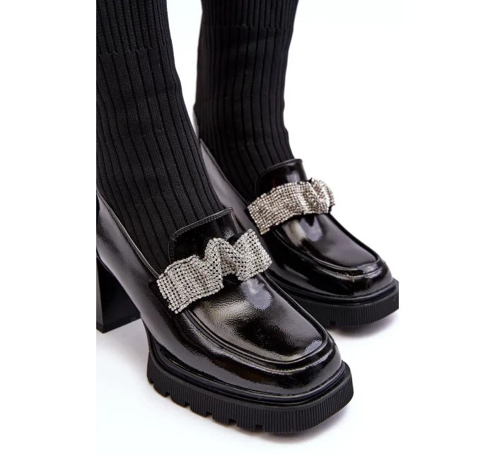 Dámské kotníkové boty na vysokém podpatku D&A Black Dámské kotníkové boty na vysokém podpatku D&A Black