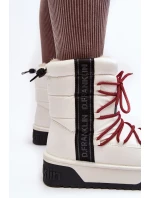 Dámské sněhule se silnou podrážkou, Vegan D.Franklin bílá Dámské sněhule se silnou podrážkou, Vegan D.Franklin bílá