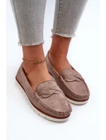 Dámské eko semišové tmavě béžová model 20451645 - Kesi