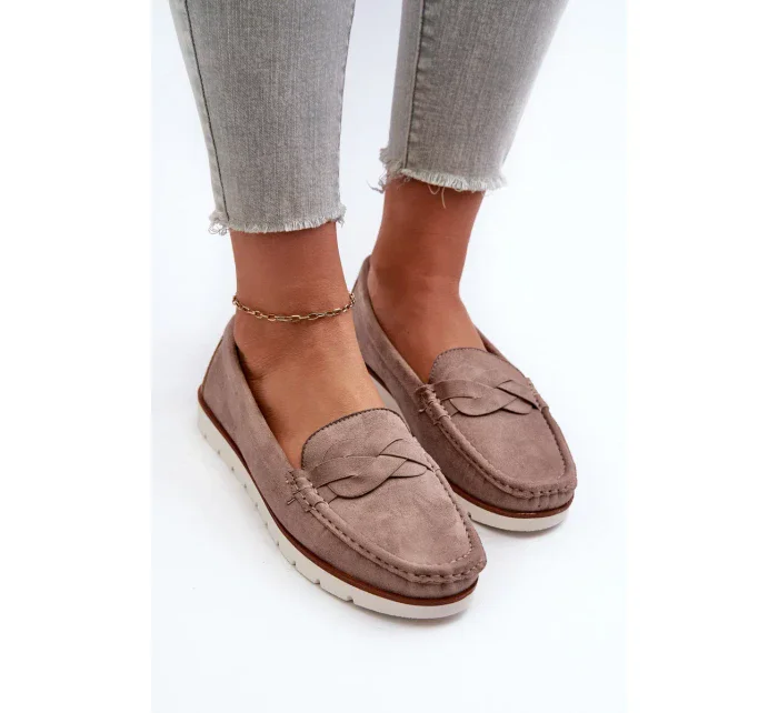 Dámské eko semišové tmavě béžová model 20451645 - Kesi