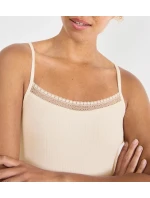 sloggi GO Ribbed Spaghetti Top - WHITE - SLOGGI WHITE - SLOGGI