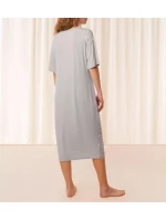 Dámská noční košile Timeless Sensuality NDK SSL - GRAY - šedá 7816 - TRIUMPH Dámská noční košile Timeless Sensuality NDK SSL - GRAY - šedá 7816 - TRIUMPH