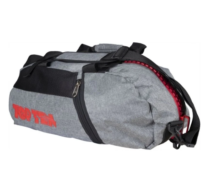Sportovní taška TOP TEN s funkcí batohu "Grey" 55cm x 29cm x 27 cm