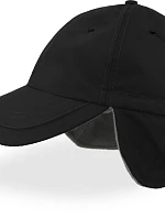 Atlantis Headwear Techno Flap-S 6 panelová kšiltovka s ochranou uší 33.0225 black