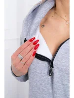 Izolovaná sada s ozdobnou kapsou šedá