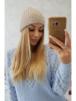 Tenká čepice Grace model 18750315 světle béžová - K-Fashion