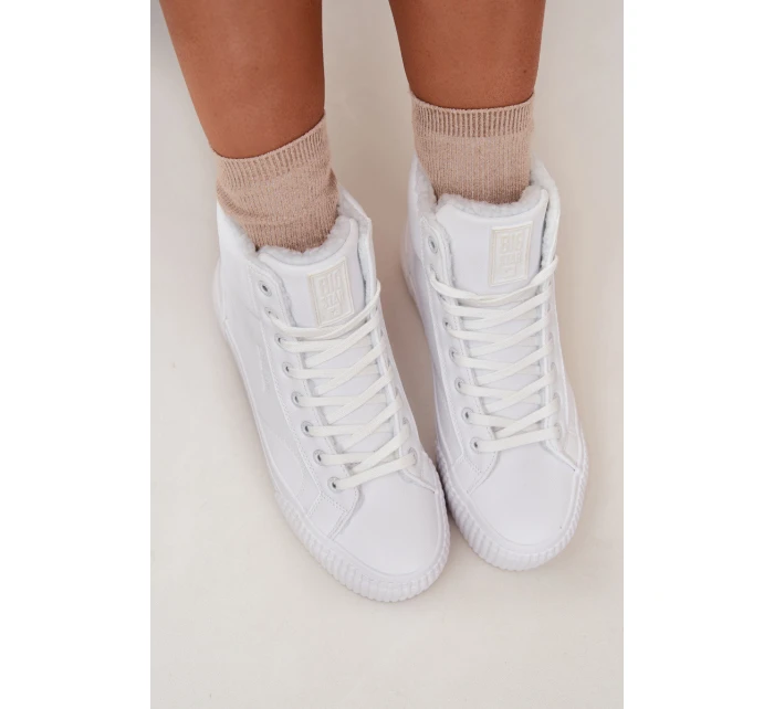 Zateplené dámské tenisky na platformě Big Star model 21705849 Bílé - Big Star Shoes Zateplené dámské tenisky na platformě Big Star model 21705849 Bílé - Big Star Shoes