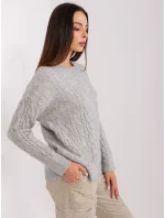 Sweter AT SW  szary model 18909209 - FPrice
